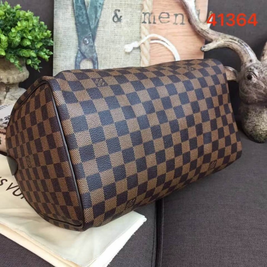Replica Louis Vuitton Damier Ebene Canvas Speedy 30 N41364 - Image 4