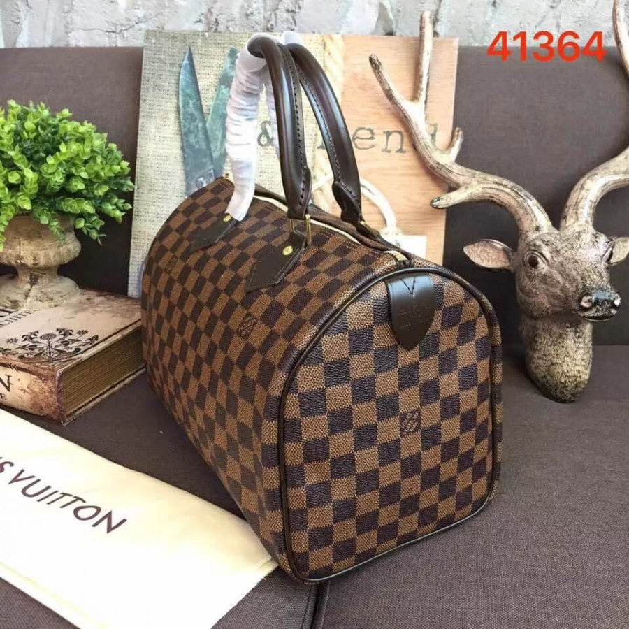 Replica Louis Vuitton Damier Ebene Canvas Speedy 30 N41364 - Image 5