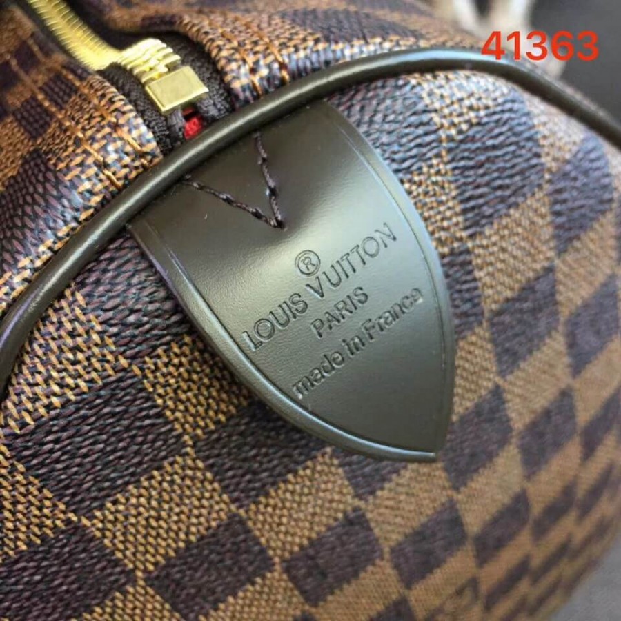 Replica Louis Vuitton Damier Ebene Canvas Speedy 30 N41364 - Image 7