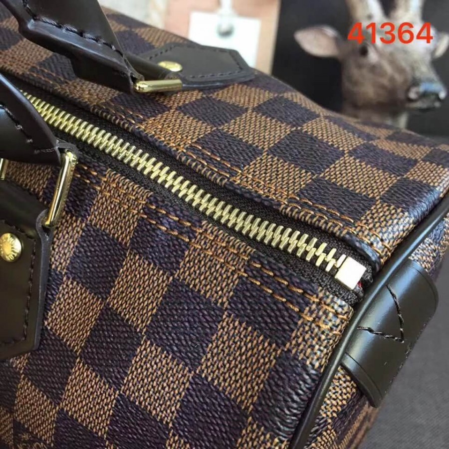Replica Louis Vuitton Damier Ebene Canvas Speedy 30 N41364 - Image 8