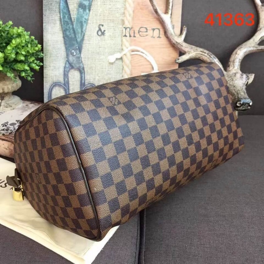Replica Louis Vuitton Damier Ebene Canvas Speedy 30 N41364 - Image 9