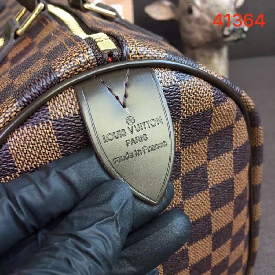 Replica Louis Vuitton Damier Ebene Canvas Speedy 30 N41364 - Image 10