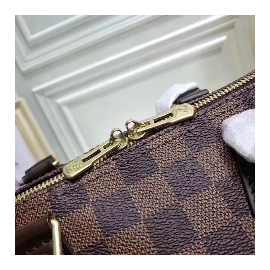 Replica Louis Vuitton Damier Ebene Canvas Speedy Bandouliere 25 N41368 - Image 7