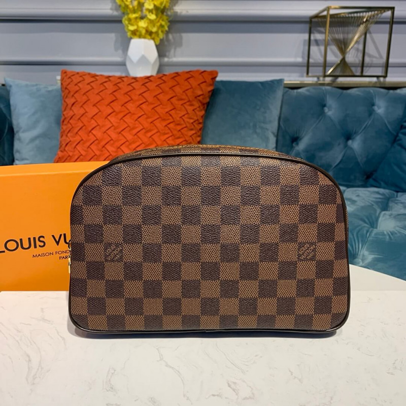 Replica Louis Vuitton Damier Ebene Canvas Toiletry Bag 25 N47624 - Image 2