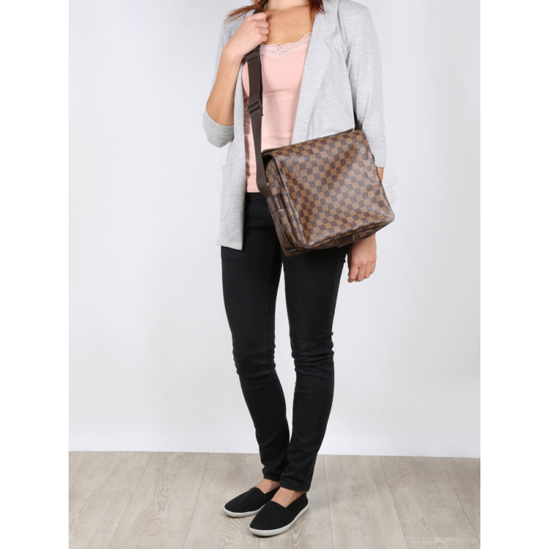 Replica Louis Vuitton Damier Ebene Naviglio Messenger Bag N45255 - Image 3