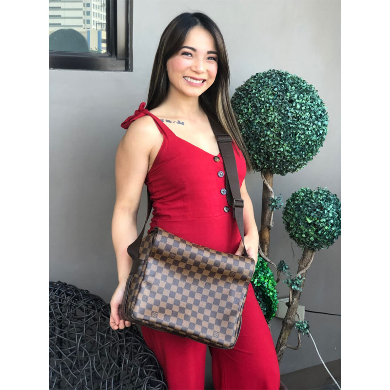 Replica Louis Vuitton Damier Ebene Naviglio Messenger Bag N45255 - Image 6