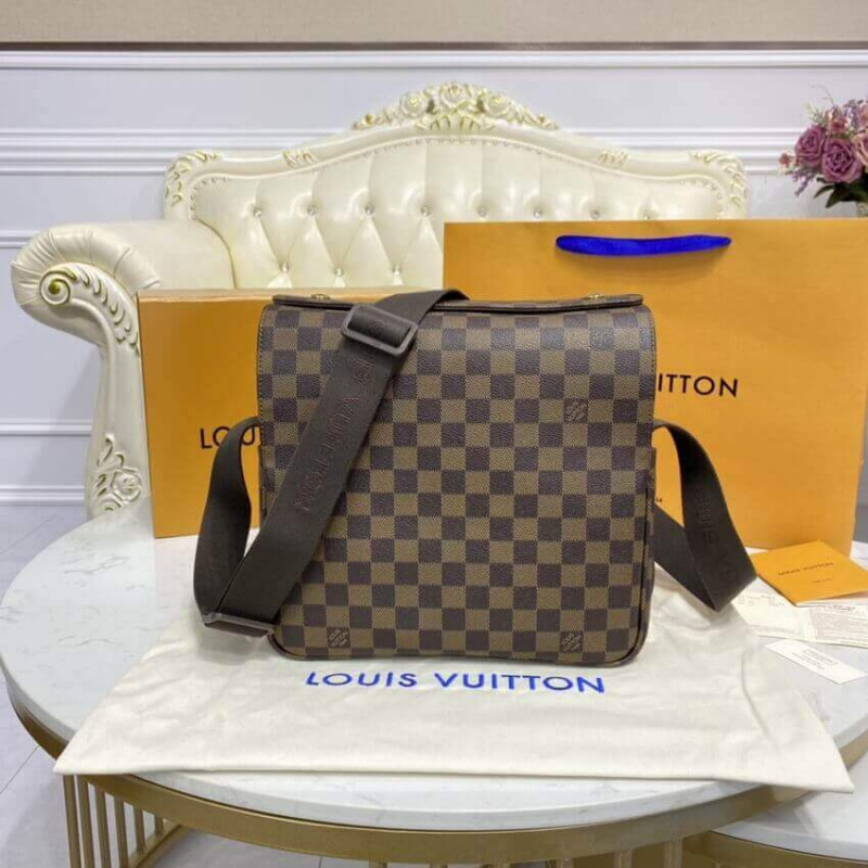 Replica Louis Vuitton Damier Ebene Naviglio Messenger Bag N45255 - Image 8