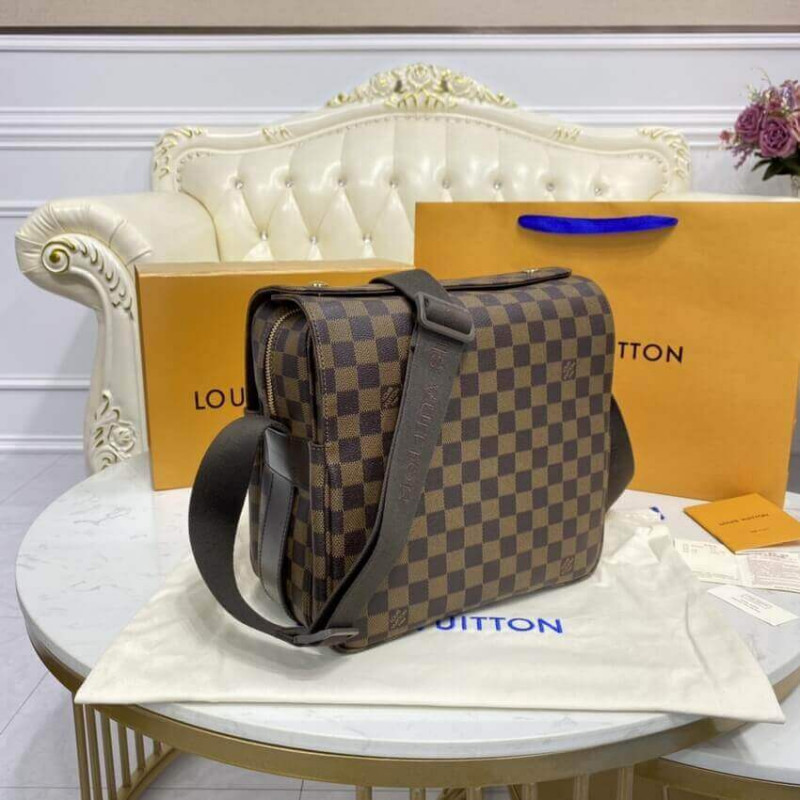 Replica Louis Vuitton Damier Ebene Naviglio Messenger Bag N45255 - Image 9