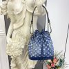 Best Replicas Bags - Louis Vuitton Denim Jacquard Textil Petit Noe M59606 Top Quality Louis Vuitton LV Replica Bags On Sales