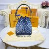Best Replicas Bags - Louis Vuitton Denim Jacquard Textil Petit Noe M59606 Top Quality Louis Vuitton LV Replica Bags On Sales
