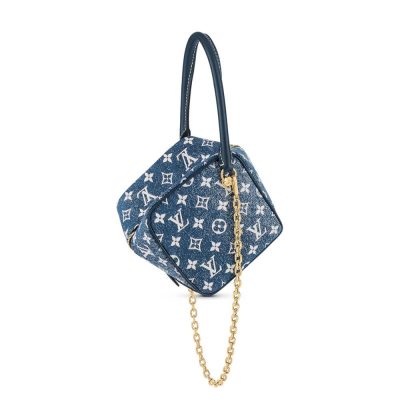 Replica Louis Vuitton Denim Jacquard Textil Square Bag M59611