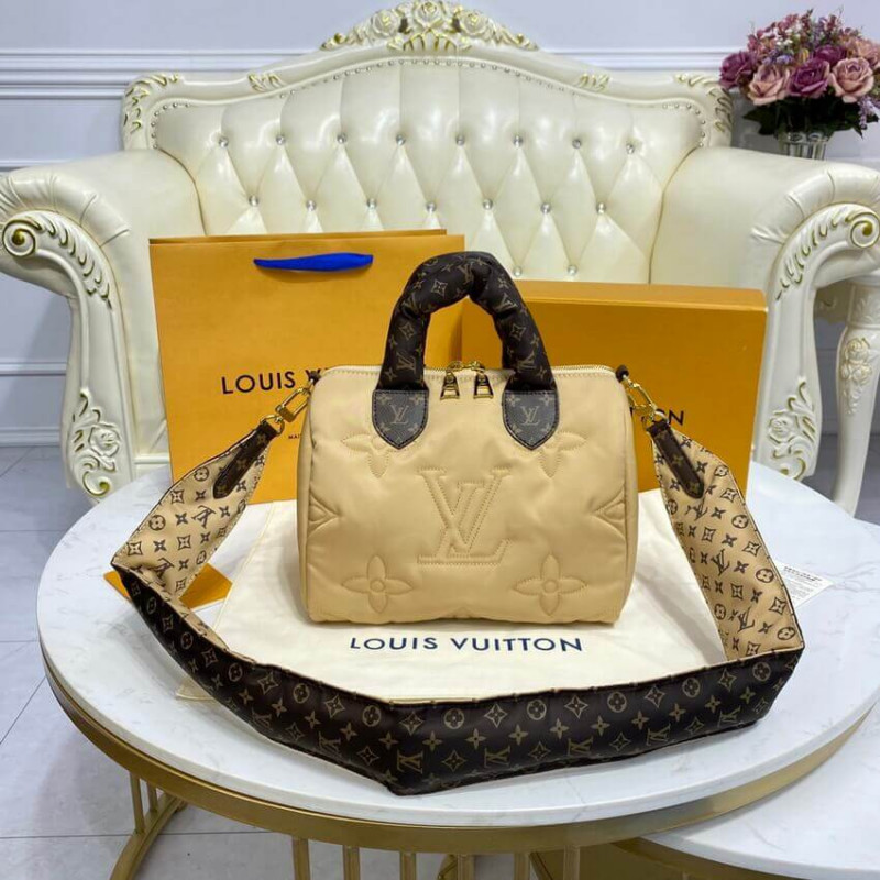 Replica Louis Vuitton Econyl Speedy Bandouliere 25 M59008 Beige - Image 2