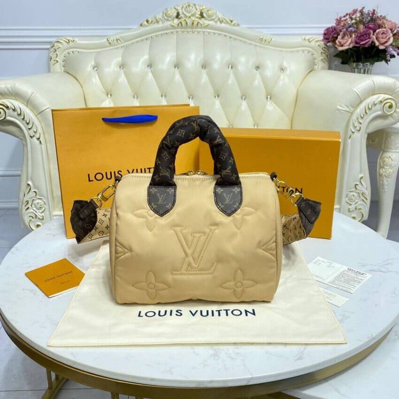 Replica Louis Vuitton Econyl Speedy Bandouliere 25 M59008 Beige - Image 4