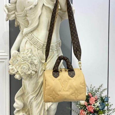 Replica Louis Vuitton Econyl Speedy Bandouliere 25 M59008 Beige