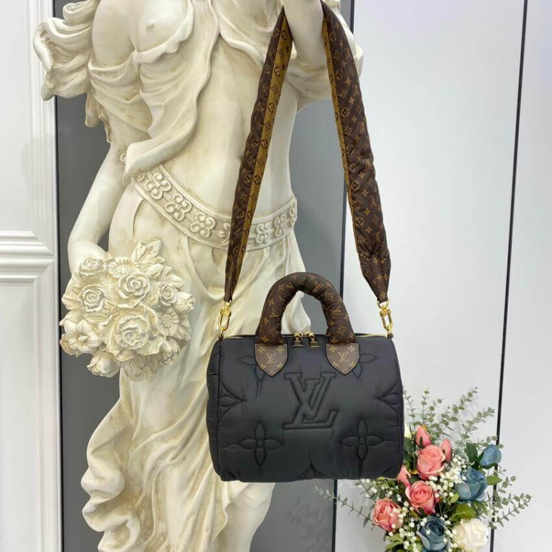 Replica Louis Vuitton Econyl Speedy Bandouliere 25 M59008 Black - Image 4