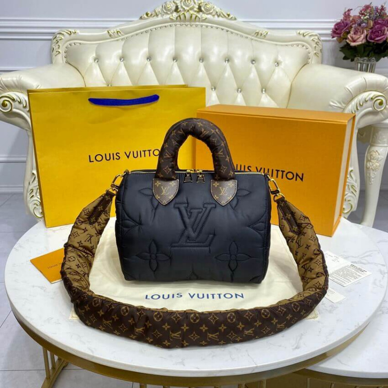 Replica Louis Vuitton Econyl Speedy Bandouliere 25 M59008 Black - Image 5