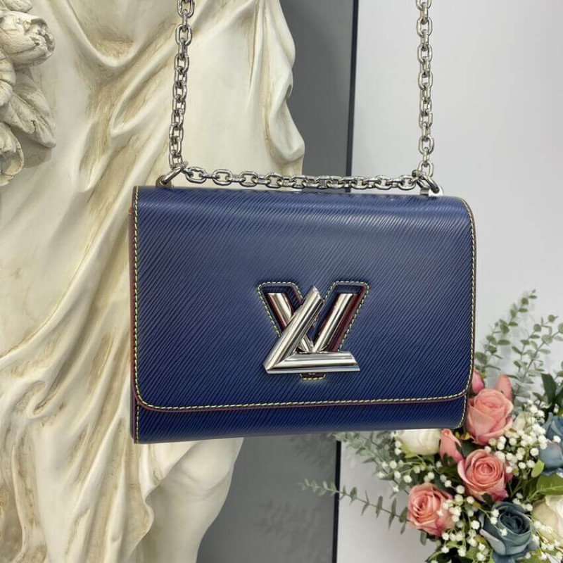 Replica Louis Vuitton Epi Leather Twist Mm M50282 Navy Blue/Red - Image 2