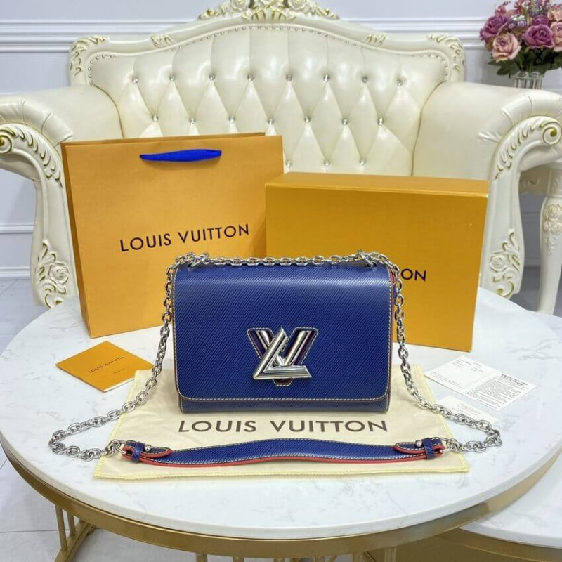 Replica Louis Vuitton Epi Leather Twist Mm M50282 Navy Blue/Red - Image 3