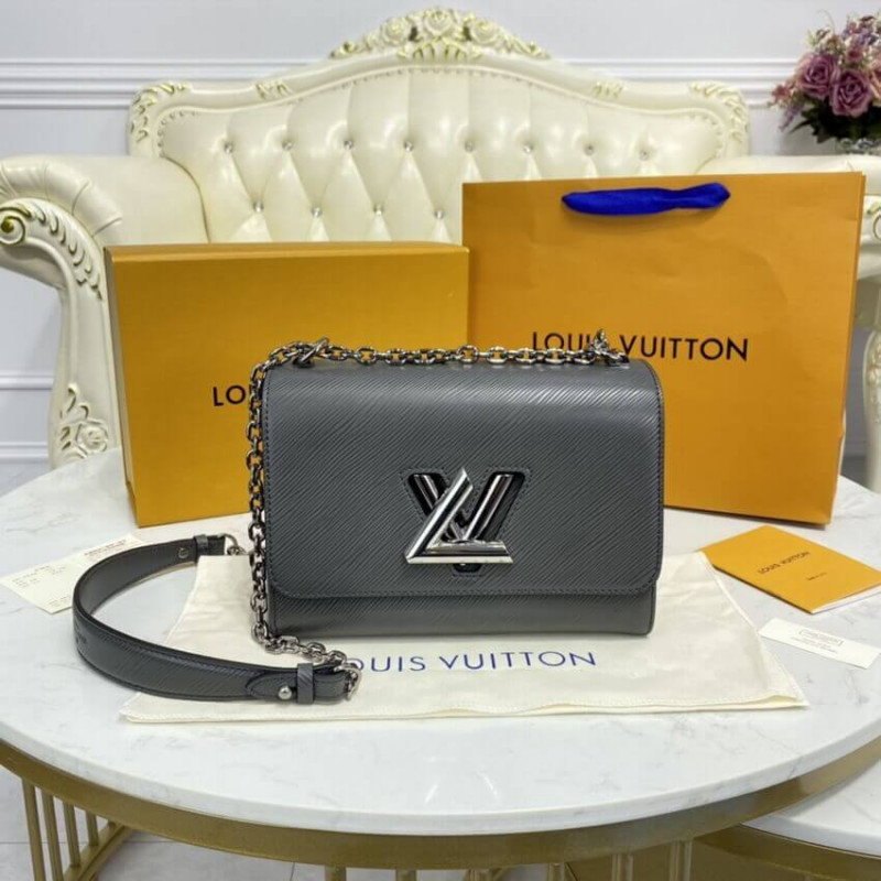 Replica Louis Vuitton Epi Leather Twist Mm M56530 Gray - Image 5