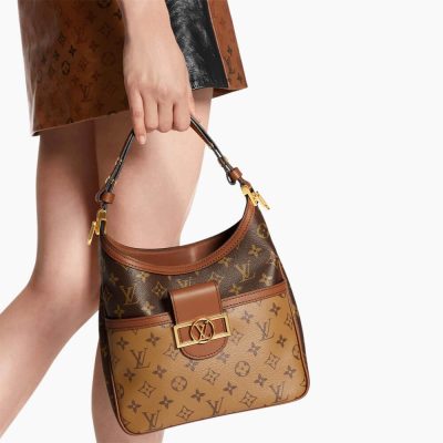 Alternative view of Replica Louis Vuitton Hobo Dauphine Pm M45194