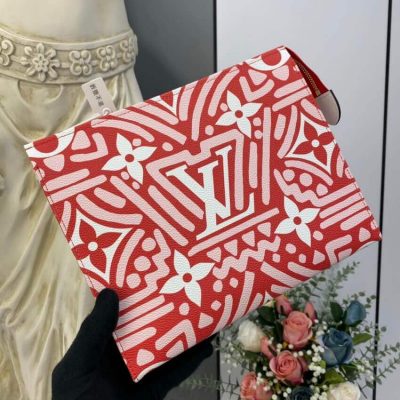 Alternative view of Replica Louis Vuitton Lv Crafty Toiletry Pouch 26 M45476 Red