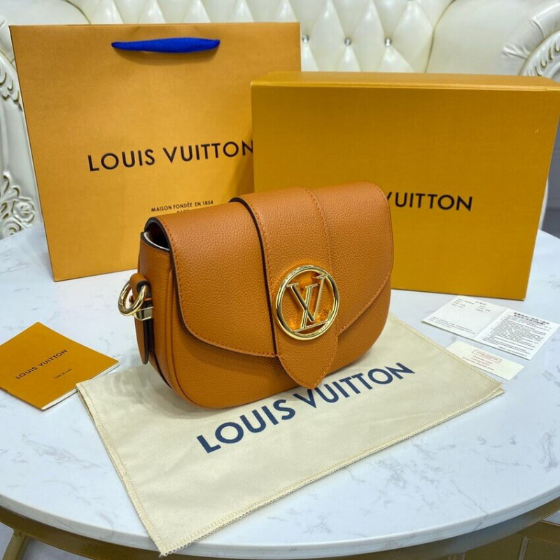 Replica Louis Vuitton Lv Pont 9 Soft Pm M58729 Golden Siena - Image 2