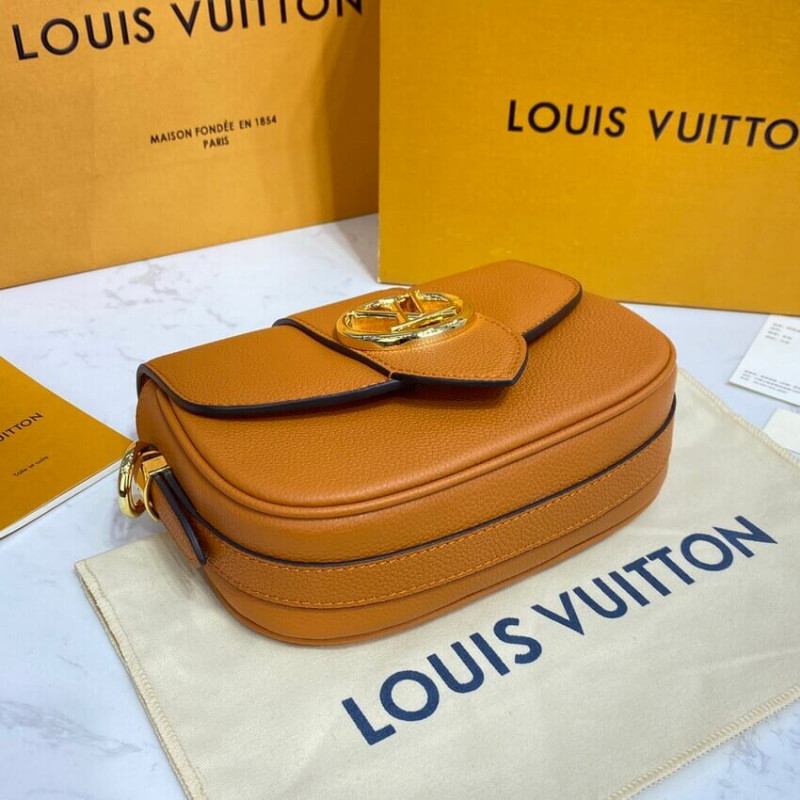Replica Louis Vuitton Lv Pont 9 Soft Pm M58729 Golden Siena - Image 4