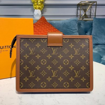 Alternative view of Replica Louis Vuitton Monogram Canvas Dauphine Clutch M44178