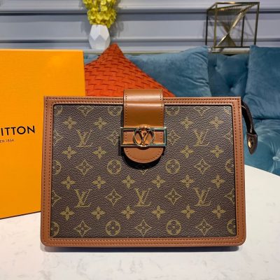 Replica Louis Vuitton Monogram Canvas Dauphine Clutch M44178