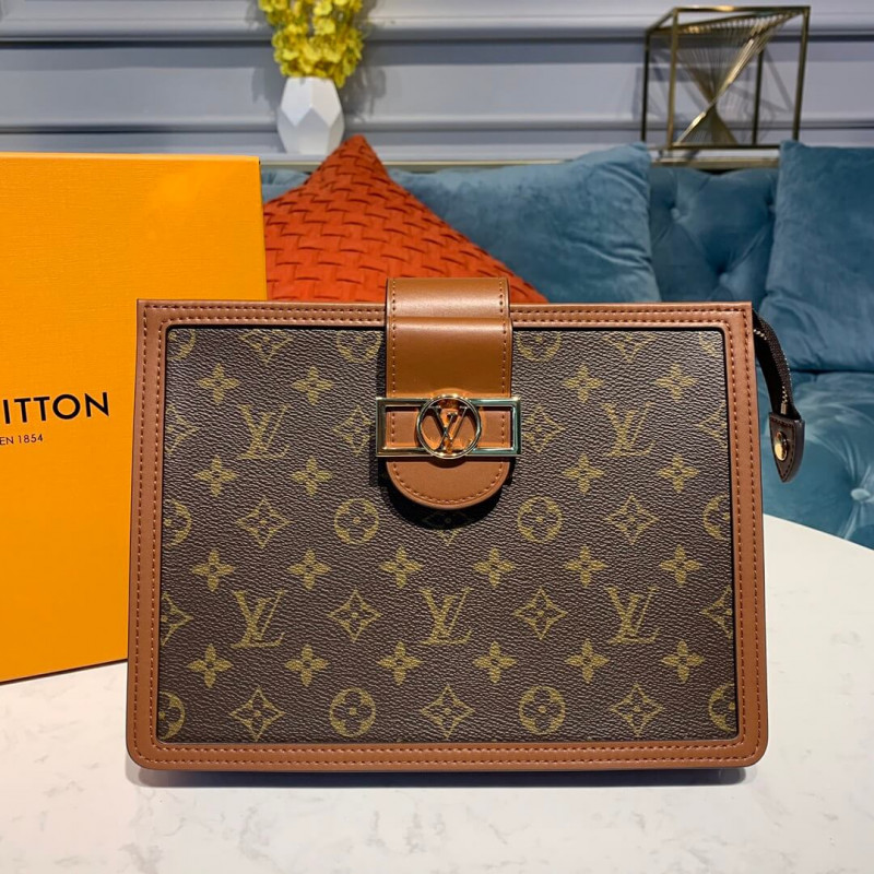 Replica Louis Vuitton Monogram Canvas Dauphine Clutch M44178