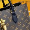 Best Replicas Bags - Louis Vuitton Monogram Canvas Flower Tote M43550 Black Top Quality Louis Vuitton LV Replica Bags On Sales