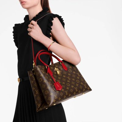 Alternative view of Replica Louis Vuitton Monogram Canvas Flower Tote M43553 Red