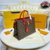 Best Replicas Bags - Louis Vuitton Monogram Canvas Flower Tote M43553 Red Top Quality Louis Vuitton LV Replica Bags On Sales