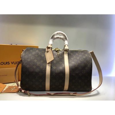 Alternative view of Replica Louis Vuitton Monogram Canvas Keepall Bandouliere 45 M41418