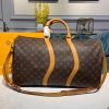 Best Replicas Bags - Louis Vuitton Monogram Canvas Keepall Bandouliere 50 M44474 Top Quality Louis Vuitton LV Replica Bags On Sales