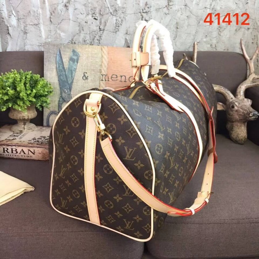 Replica Louis Vuitton Monogram Canvas Keepall Bandouliere 60 M41412 - Image 3