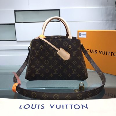 Alternative view of Replica Louis Vuitton Monogram Canvas Montaigne Bb M41055