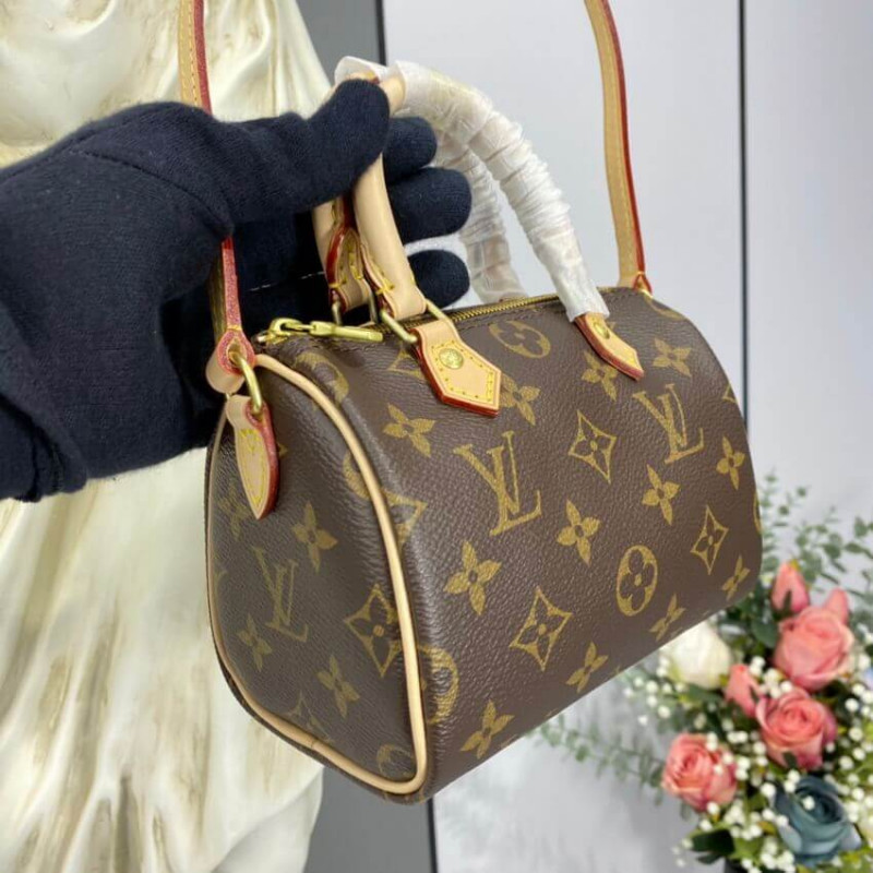 Replica Louis Vuitton Monogram Canvas Nano Speedy M61252 - Image 7