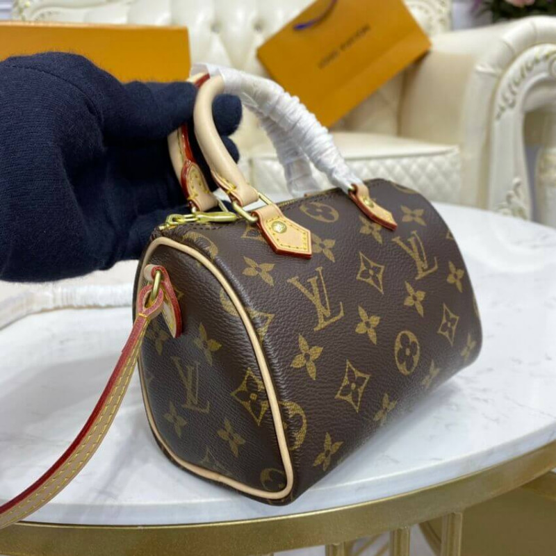 Replica Louis Vuitton Monogram Canvas Nano Speedy M61252 - Image 9