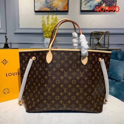 Alternative view of Replica Louis Vuitton Monogram Canvas Neverfull Pm/Mm/Gm M40995 M40990