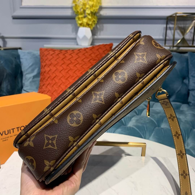 Replica Louis Vuitton Monogram Canvas Pochette Metis M41465 - Image 4