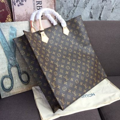Alternative view of Replica Louis Vuitton Monogram Canvas Sac Plat Tote Bag M51140