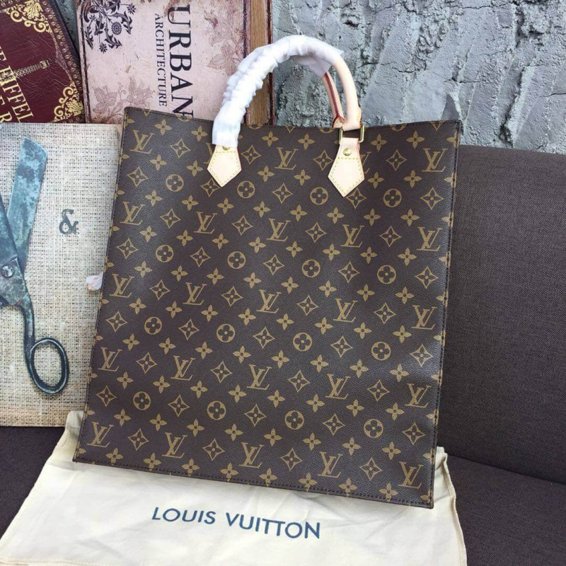 Replica Louis Vuitton Monogram Canvas Sac Plat Tote Bag M51140 - Image 3