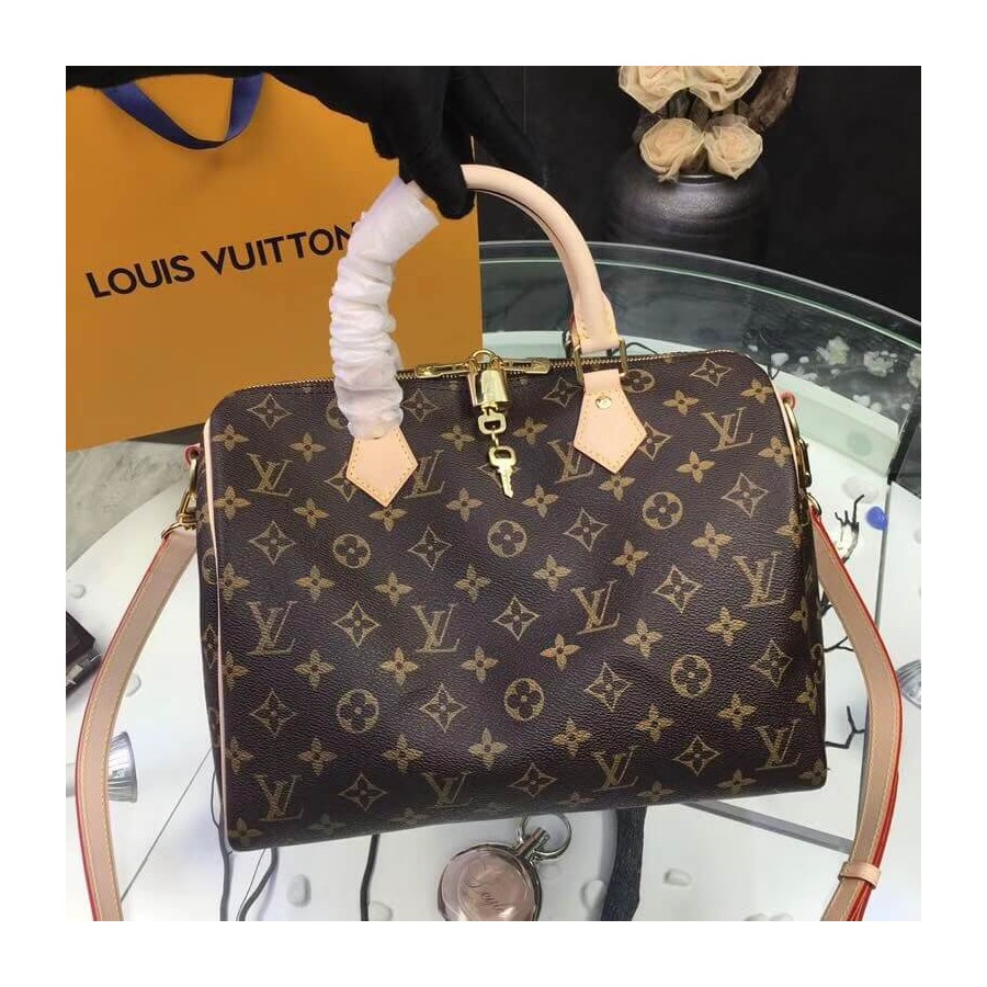 Replica Louis Vuitton Monogram Canvas Speedy Bandouliere 30 M41112 - Image 2