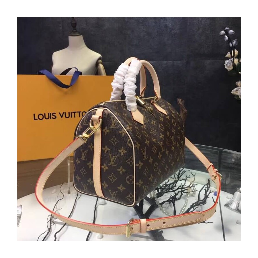 Replica Louis Vuitton Monogram Canvas Speedy Bandouliere 30 M41112 - Image 3