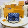 Best Replicas Bags - Louis Vuitton Monogram Denim Dauphine MM M59631 Top Quality Louis Vuitton LV Replica Bags On Sales
