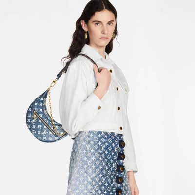 Alternative view of Replica Louis Vuitton Monogram Denim Loop Bag M81166 Blue