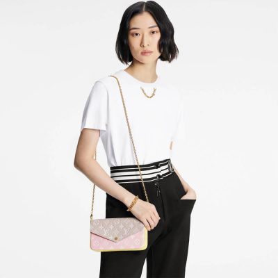 Alternative view of Replica Louis Vuitton Monogram Empreinte Leather Felicie Pochette M81359