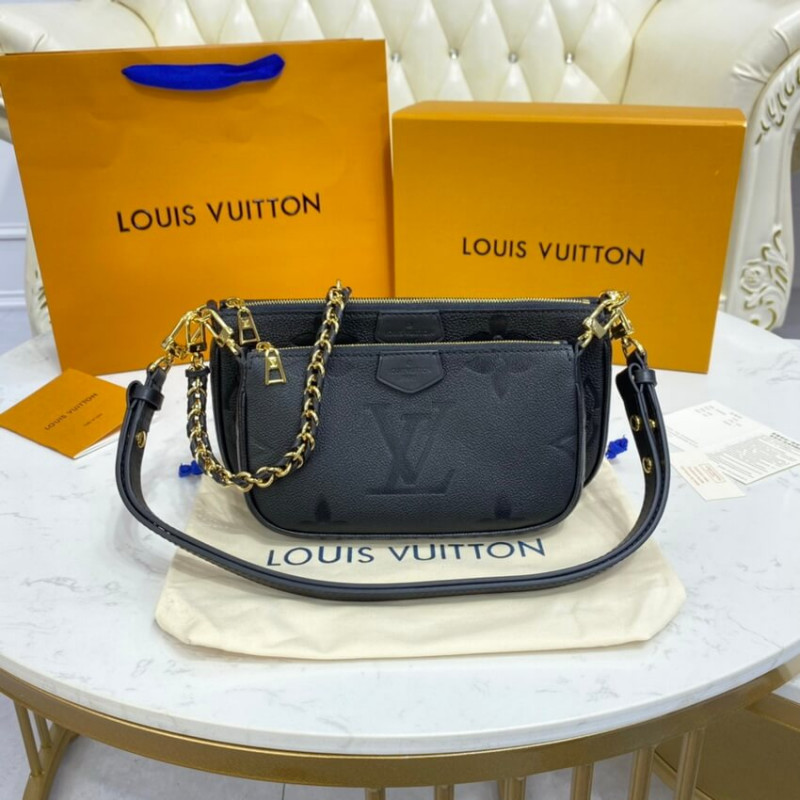 Replica Louis Vuitton Monogram Empreinte Multi Pochette Accessoires M80447 M80399 - Image 4