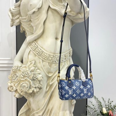 Alternative view of Replica Louis Vuitton Monogram Jacquard Denim Nano Speedy M81168 M81213